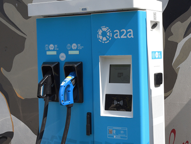 colonnina di ricarica A2A